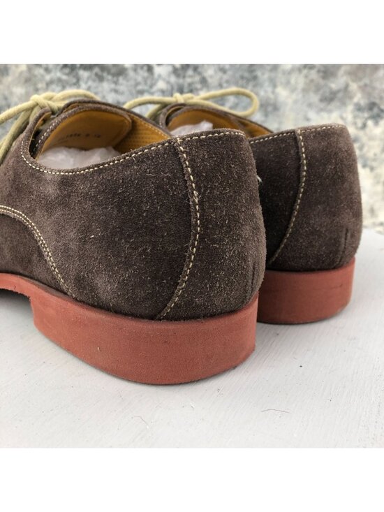 Cole Haan Men\'s Size 11.5M Brown Suede Leather Lace-Up Derby Oxford Shoes C07596 main image 7